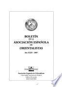 Boletín de la Asociación Española de Orientalistas