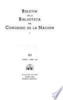 Boletín de la Biblioteca del Congreso de la Nación