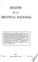 Boletín de la Biblioteca Nacional