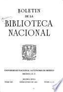 Boletín de la Biblioteca Nacional