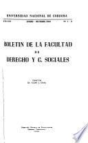 Boletín de la Facultad de Derecho y C. Sociales