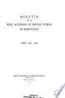Boletín de la Real Academia de Buenas Letras de Barcelona
