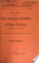 Boletín de la Real Sociedad Española de Historia Natural