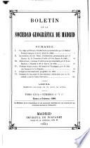 Boletín de la Real sociedad geográfica