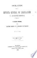 Boletín de la Revista general de legislación y jurisprudencia