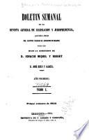 Boletín de la Revista general de legislación y jurisprudencia