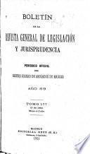 Boletín de la Revista general de legislación y jurisprudencia