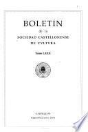 Boletín de la Sociedad Castellonense de Cultura
