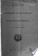 Boletin de la Sociedad ecuatoriana de estudios historicos americanos