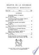 Boletín de la Sociedad Geológica Mexicana
