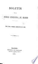 Boletín de la Socieded geográfica de Madrid