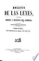 Boletín de las leyes i decretos del Gobierno