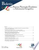Boletín de los Sistemas Nacionales Estadístico y de Información Geográfica. enero-abril