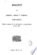 Boletín de medicina, cirugía y farmacia