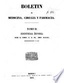 Boletín de medicina, cirugía y farmacia