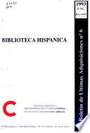 Boletín de últimas adquisiciones