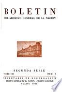 Boletín del Archivo General de la Nación