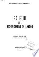 Boletín del Archivo General de la Nación