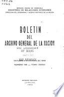 Boletín del Archivo General de la Nación