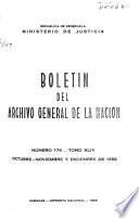 Boletín del Archivo General de la Nación