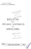 Boletín del Archivo Historico de Miraflores