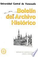 Boletín del Archivo Histórico
