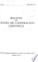 Boletín del Centro de Cooperación Científica