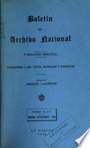 Boletín del Instituto de Historia y del Archivo Nacional
