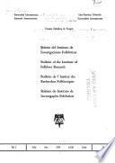 Boletín del Instituto de Investigaciones Folklóricas