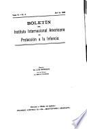 Boletín Del Instituto Internacional Americano de Protección a la Infancia