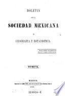 Boletin del instituto nacional de geografía y estadística de la república mexicana