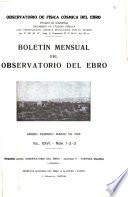 Boletín del Observatorio del Ebro