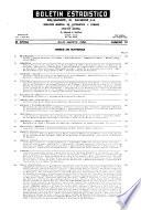 Boletín Estadistico. 2nd Epoca