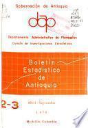 Boletin Estadistico de Antioquia