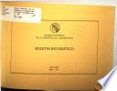 Boletín estadístico