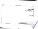 Boletín estadístico