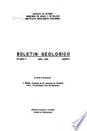 Boletín geológico