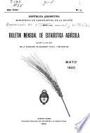 Boletín mensual de estadística agropecuaria