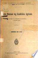 Boletín mensual de estadistica agropecuaria