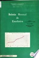 Boletín mensual de estadística