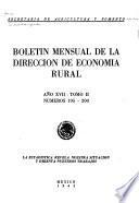 Boletín mensual de la Dirección de Economía Rural