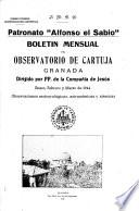 Boletín mensual del Observatorio de Cartuja