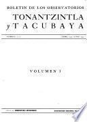 Boletín mimeográfico de los Observatorios Tonantzintla y Tacubaya