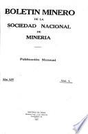 Boletín minero de la Sociedad Nacional de Minería