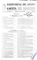 Boletín oficial del estado: Gaceta de Madrid