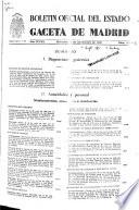 Boletín oficial del estado: Gaceta de Madrid