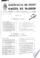 Boletín oficial del estado: Gaceta de Madrid