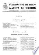 Boletín oficial del estado: Gaceta de Madrid