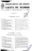 Boletín oficial del estado: Gaceta de Madrid