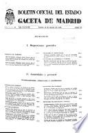 Boletín oficial del estado: Gaceta de Madrid
